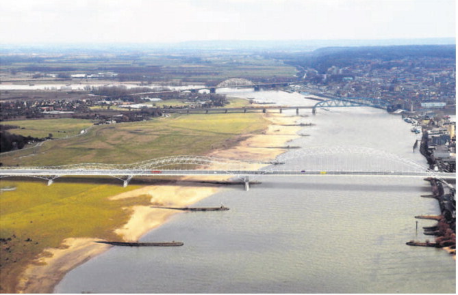 Het ontwerp van de nieuwe stadsbrug over de Waal