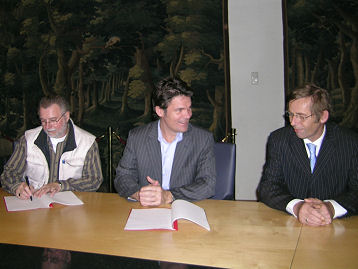 vlnr Martien de Goeij, Paul Depla, Hans Veltmeijer (foto: Jac. Veltmeijer)