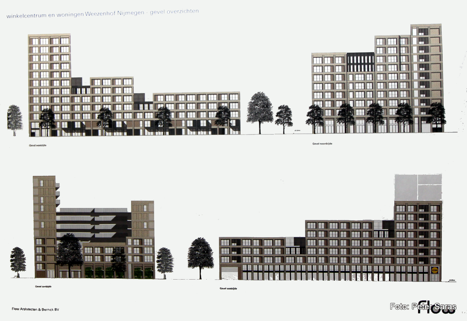 Winkelcentrum Weezenhof ontwerp Dornick geveloverzichten2